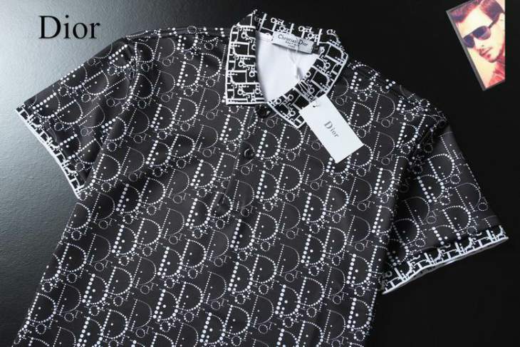 Picture of Dior Polo Shirts Short _SKUDiorM-3XL25tn7528530
